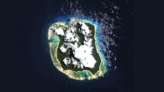 Google Earth image of North Sentinel Island