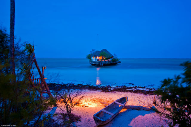 Beautiful view Of The Rock Restaurant, Zanzibar