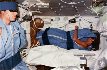Astronauts Sleeping In Space