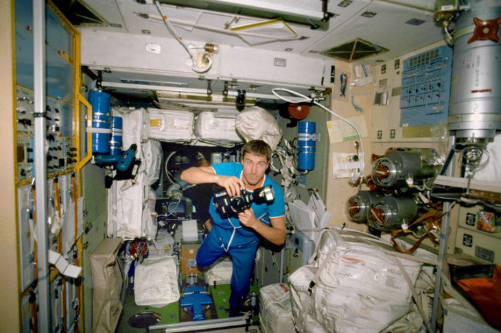 NASA Krikalev inside ISS