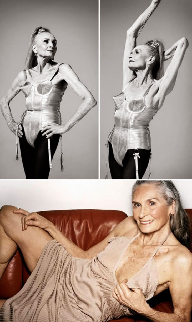 Super granny, 85, that models lingerie