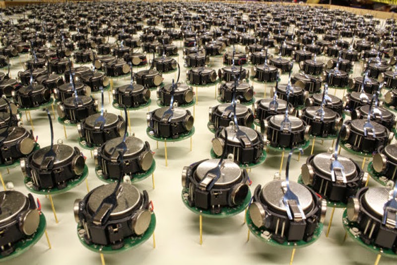 Massive Robotic Swarm Work Together