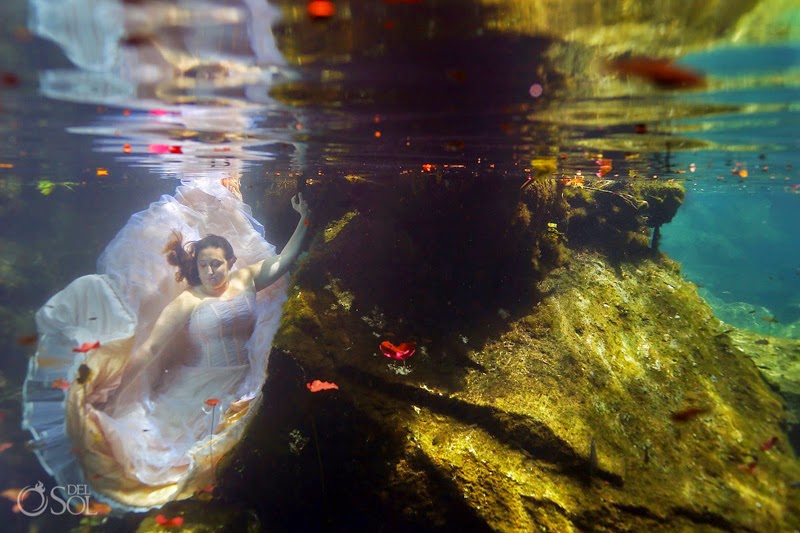Underwater Photo shoot For Bride Who Lost Fiance Days Before Their Wedding