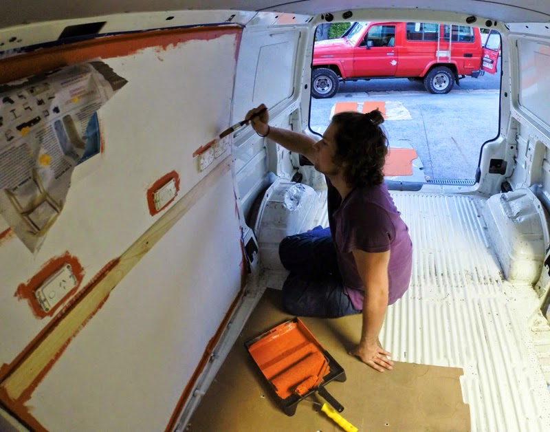 Painting the van