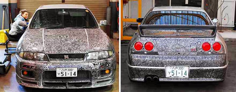 Incredible Transformation Of The Nissan Skyline From Doodling