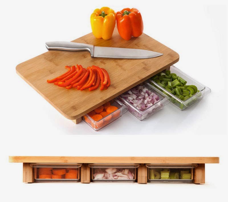 The One-Stop-Chop Cutting Board.
