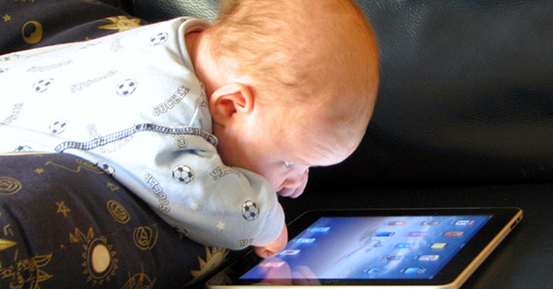 Baby with iPad