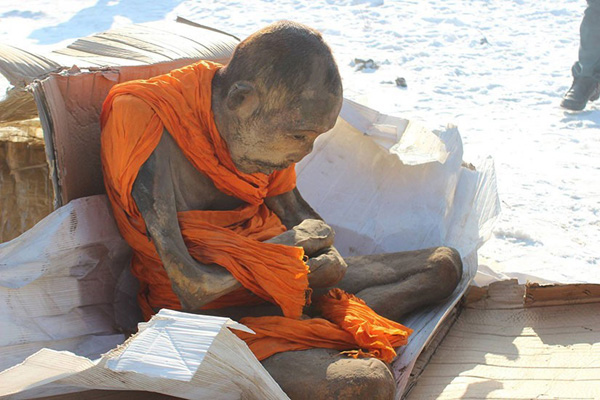 200-year-old mummified monk