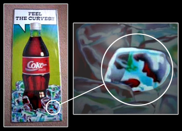 Coca-Cola poster "Feel The Curves!!"