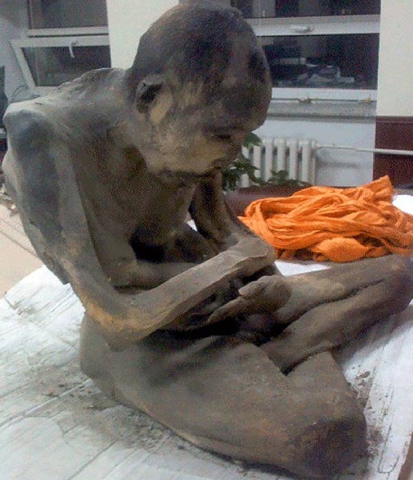 Mummified monk