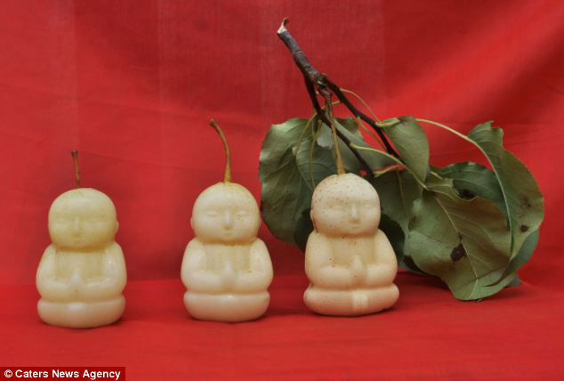 Buddha shaped pears