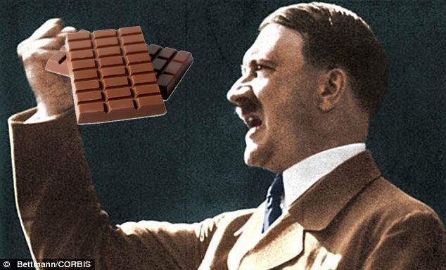 Hitler was addicted to chocolate.