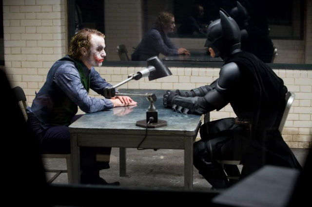 interrogation scene in “The Dark Knight”