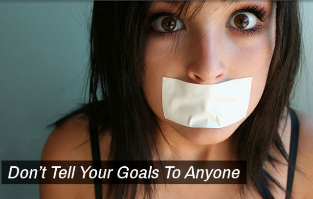 Don't reveal your goals