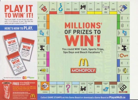 McDonald's Monopoly Marketing Promotion