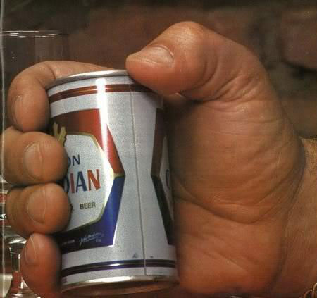 Andre the Giant Holding a 12 oz Beer
