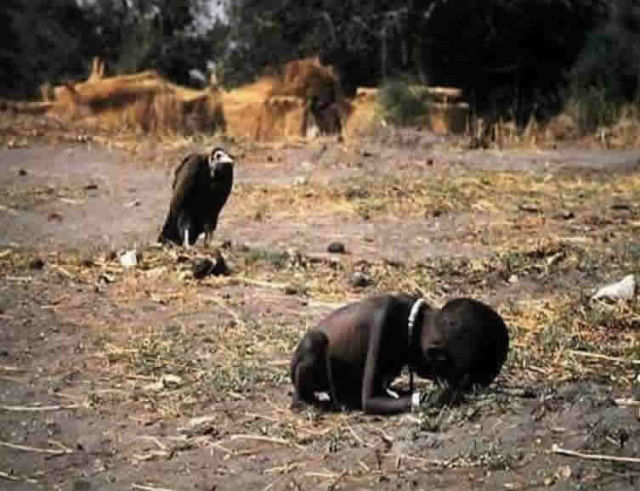 Starving Sudanese child