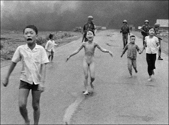 Terrified Vietnamese children, 1972.