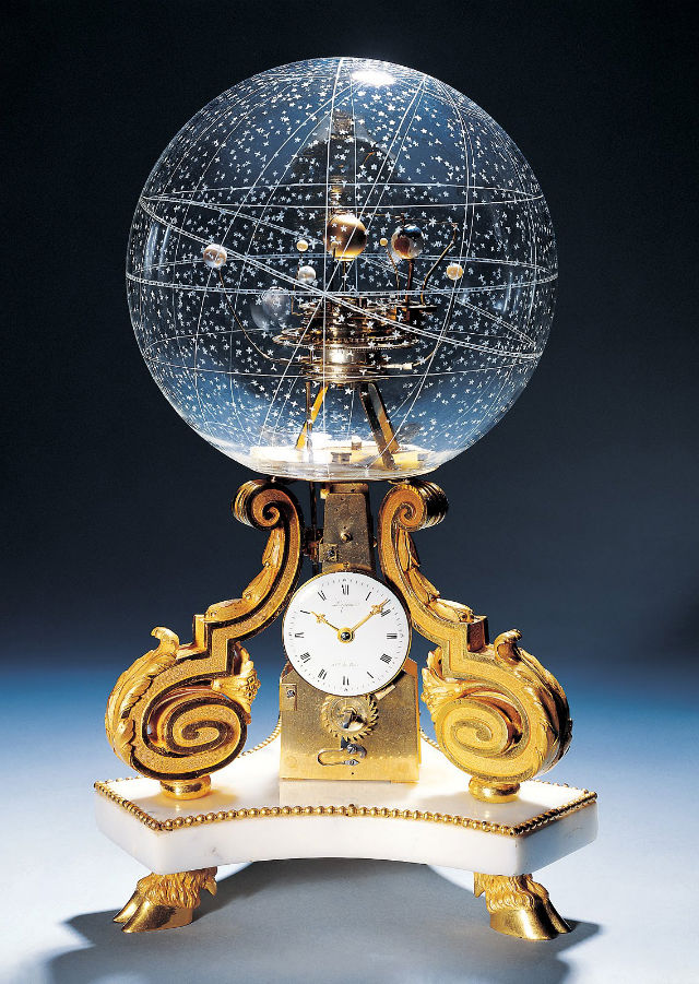 1770 Table Clock With Planetarium