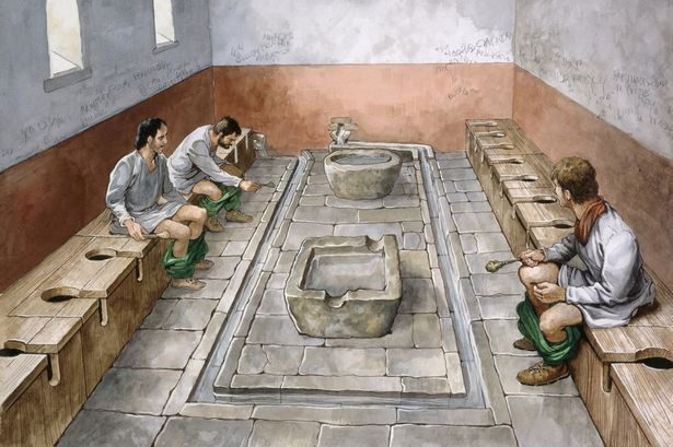 Roman toilet god
