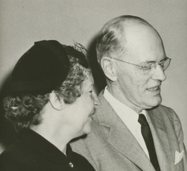 Earle Dickson with his wife