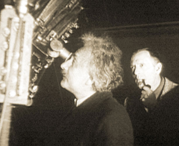Einstein with Edwin Hubble