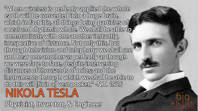Nikola Tesla predicted Internet