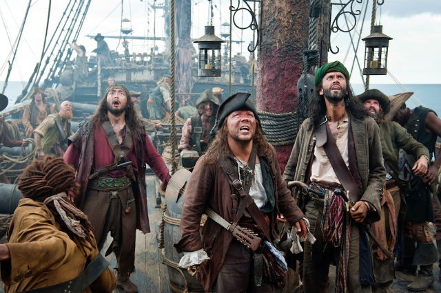 The Pirates of the Caribbean- On Stranger Tides crew