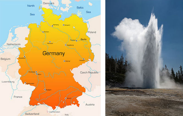 Yellowstone National Park and Germany
