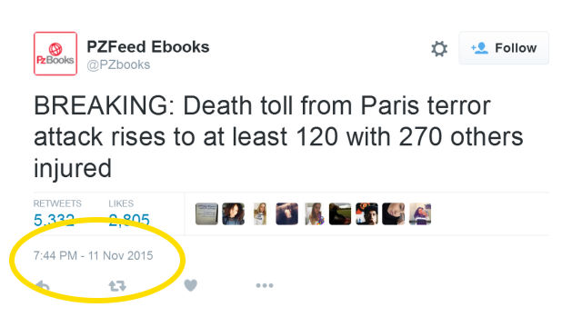 Bot on twitter predicted paris attack