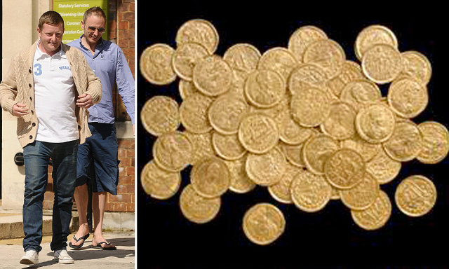 A man finds $156,000 worth of gold coins