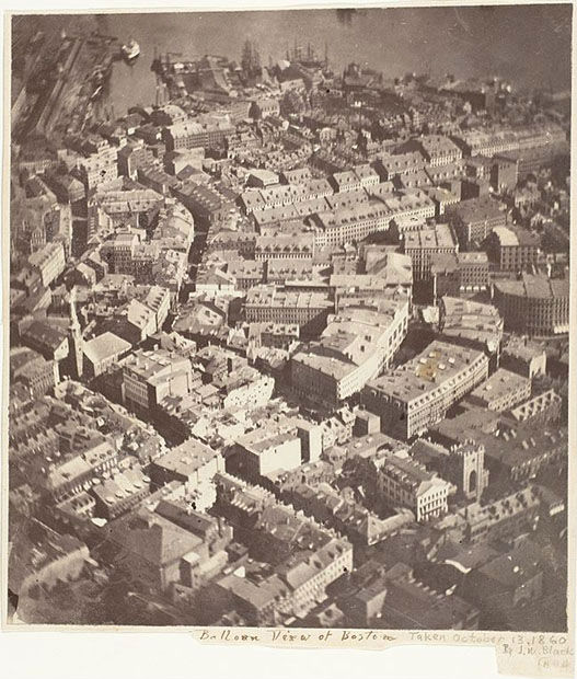 oldest aerial photograph of Boston
