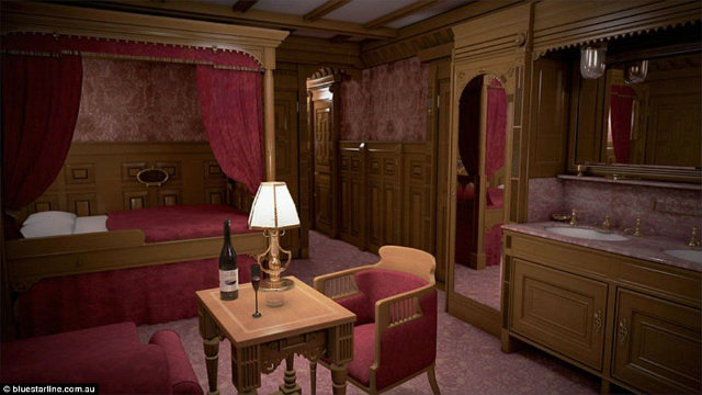 First class bedroom in Titanic II