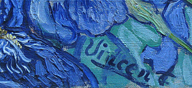 The way Vincent Van Gogh would sign his paintings