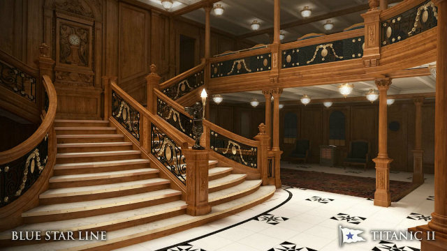 The staircase in Titanic II