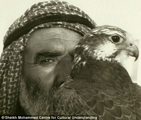 A man with his falcon 