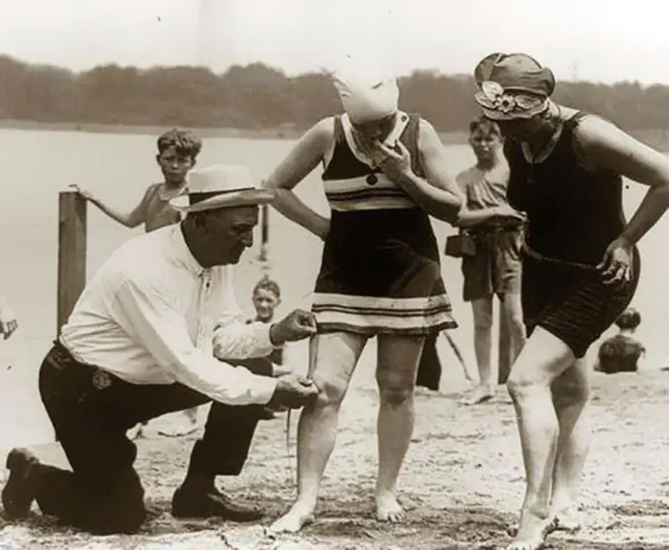 Measuring bathing suits