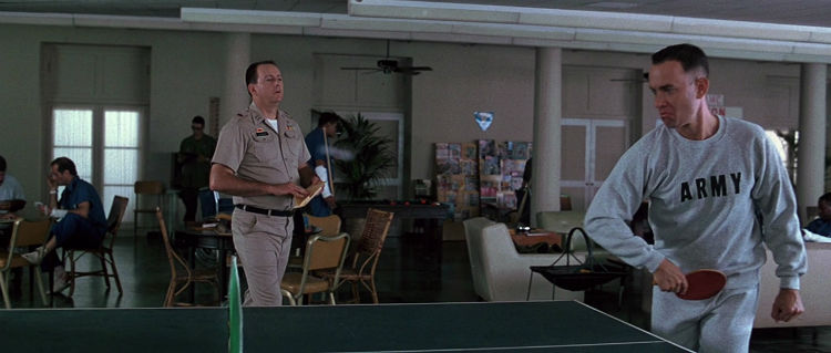 Forrest Gump playing ping-pong