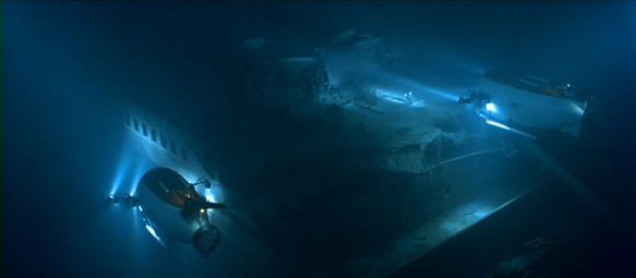 Titanic underwater