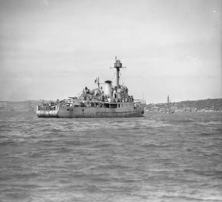HMAS Abraham Crijnssen in Sydney Harbour 1942
