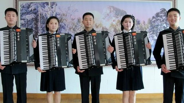 accordion north korea