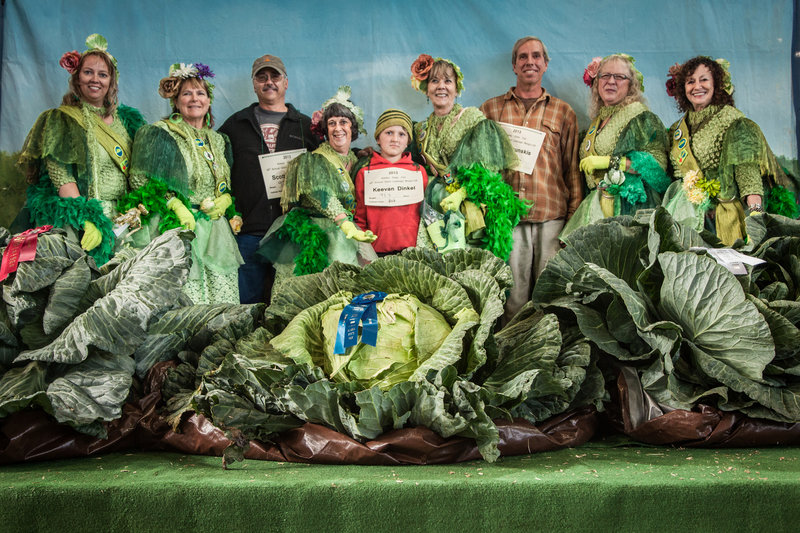 Giant Alaskan vegetables