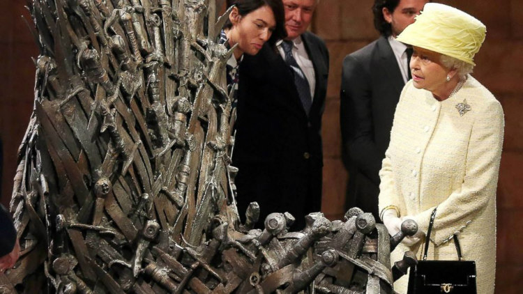Queen Elizabeth and Iron Throne