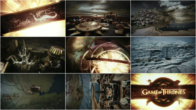 Opening Sequence of Game of Thrones 