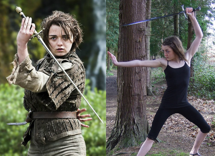 Maisie Williams' Portrayal of Left-Handed Arya