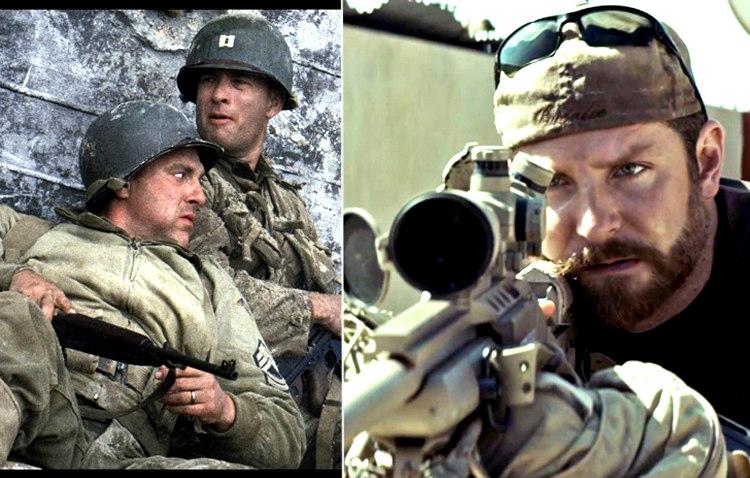 Saving Private Ryan and American Sniper