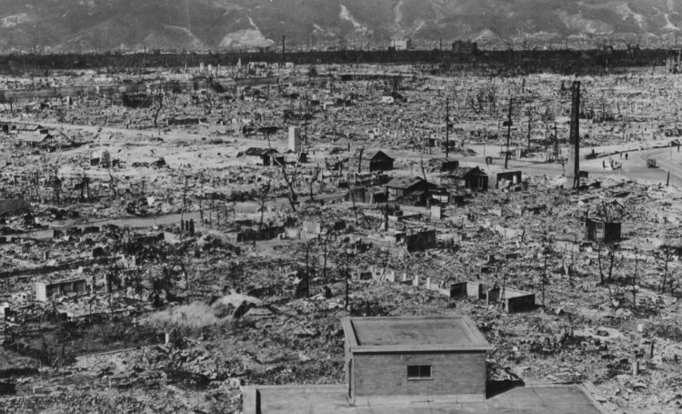 Destruction of Hiroshima Near Hypocenter