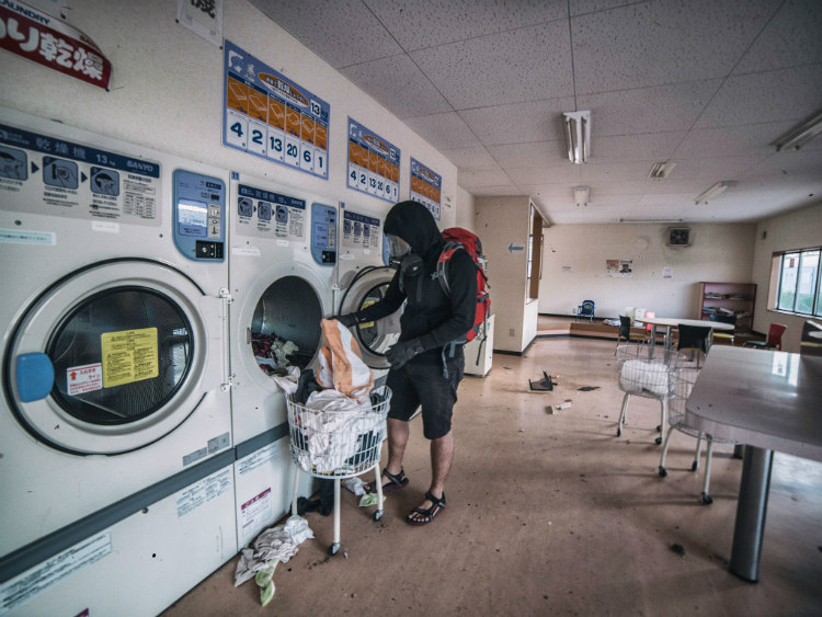 Laundry in Fukushima’s Red Exclusion Zone