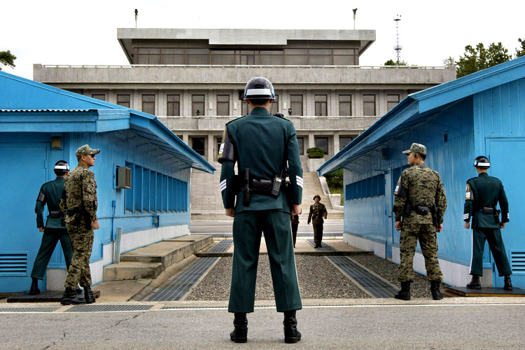 North Korea and South Korea Border