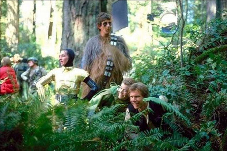 Chewbacca on Location for Star Wars